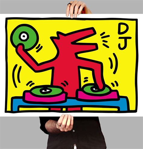 Poster Pop Art Keith Haring Dj Dog