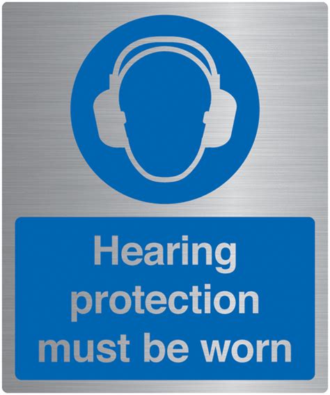 Hearing Protection Must Be Worn Deluxe Safety Sign Safetyshop