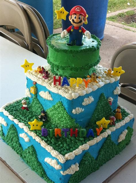 A Little Something Gf And I Made For My Little Nephews Birthday Mario