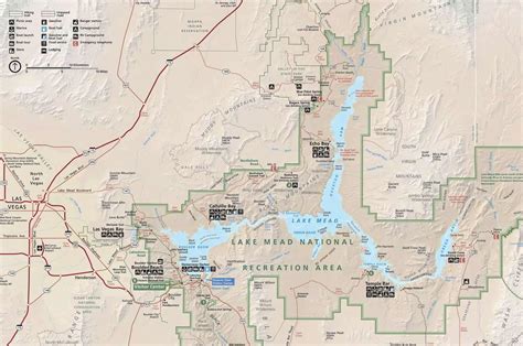 Lake Mead National Recreation Area Camping Boat Rental And Map Nv