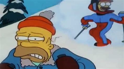 The Simpsons Homers Skiing Incident Stupid Sexy Flanders Youtube