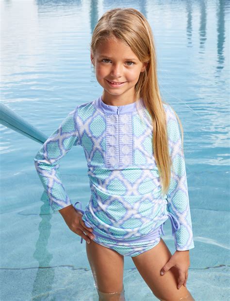 Cabana Life Cabana Coast Rashguard Set Uv Protection Cute Girl