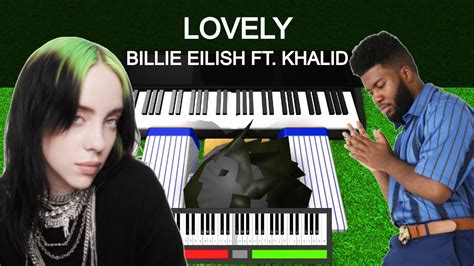 Billie Eilish Khalid Lovely Roblox Piano Sheets Easy Youtube