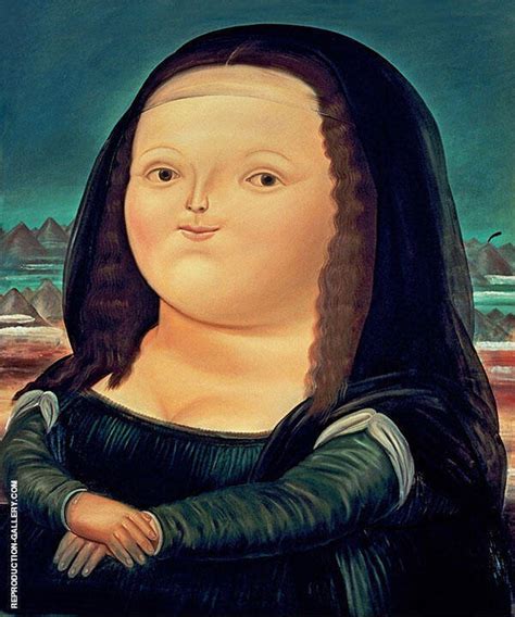 Mona Lisa By Fernando Botero Oil Painting Reproduction