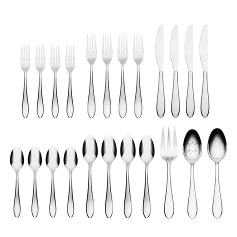 Wayfair Basics® Burkley Mirror 18/0 Stainless Steel 23-Piece Flatware