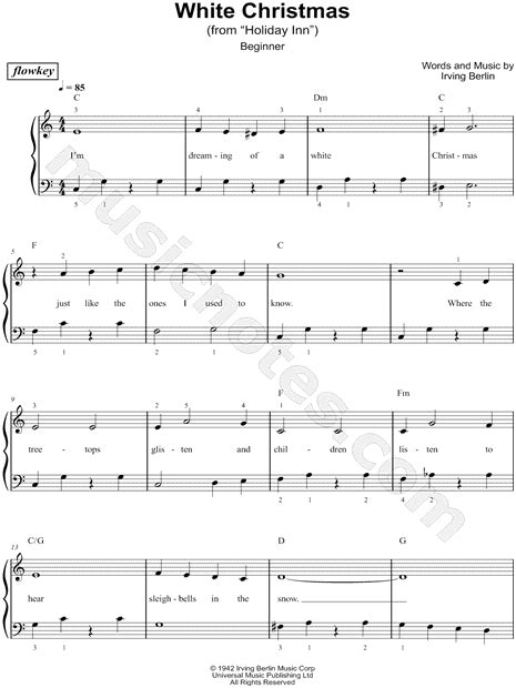 Its beginning to look like christmas piano sheet music. flowkey "White Christmas (Beginner)" Sheet Music (Easy Piano) (Piano Solo) in C Major - Download ...