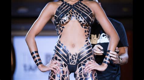 Black Tape Project Swimwear Made Of Duct Tape Bikini Fashion Week Show Garb Reality Tv 2023