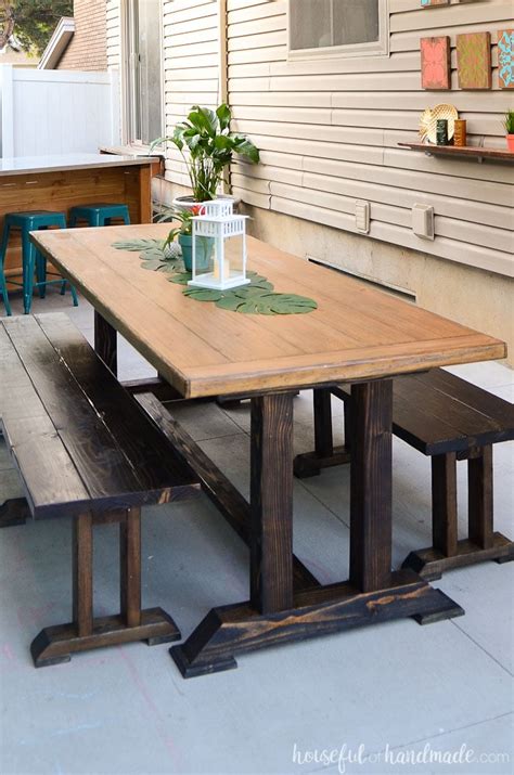 Outdoor Dining Table Plans Houseful Of Handmade