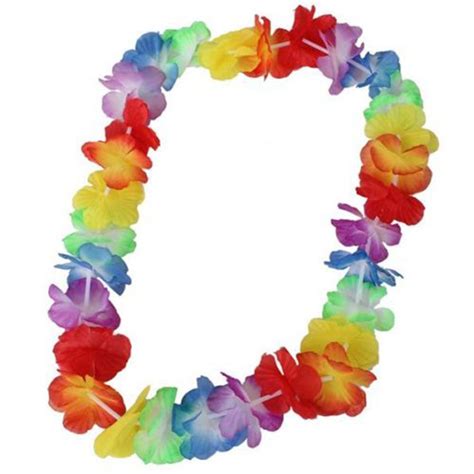 10pcs Flower Leis Garland Necklace Fancy Dress Party Hawaii Beach