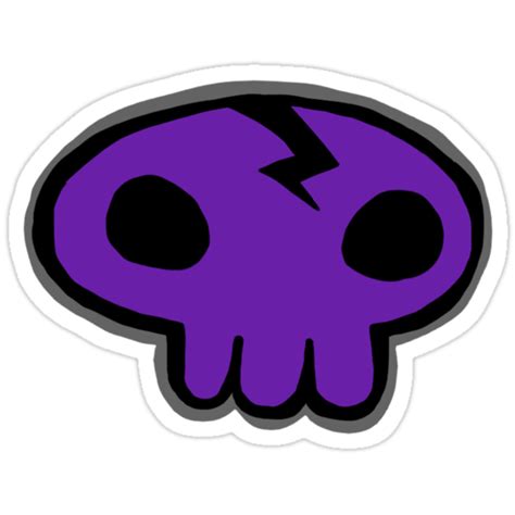 Cute Purple Skull Stickers By J Ecstas Redbubble