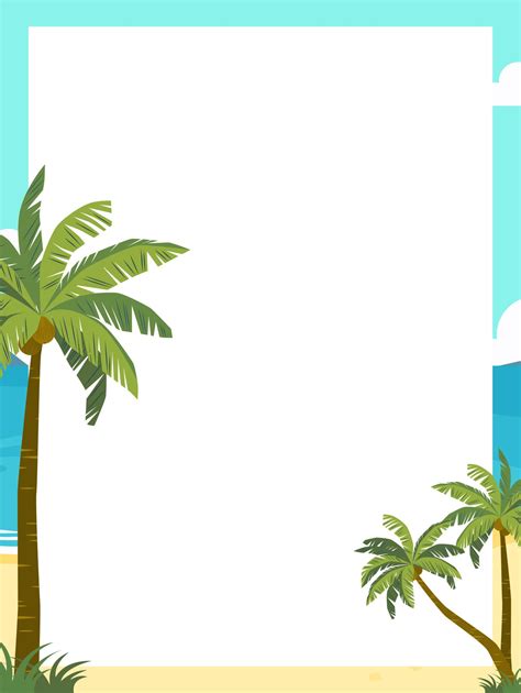 5 Best Printable Palm Tree Stationery Pdf For Free At Printablee
