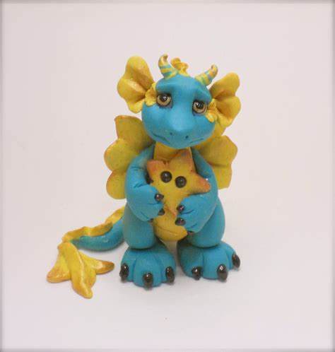 Adorable Baby Dragon Polymer Clay Baby Dragon