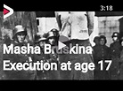 Execution of Maria Masha Bruskina by nazi publicly hanging at age 17 ...