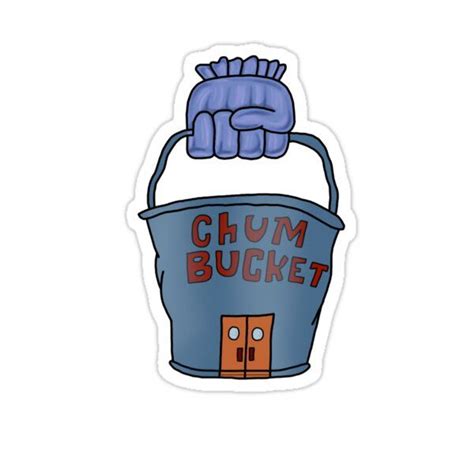 Chum Bucket Sticker By Foliumdesigns Bubble Stickers Vinyl Decal