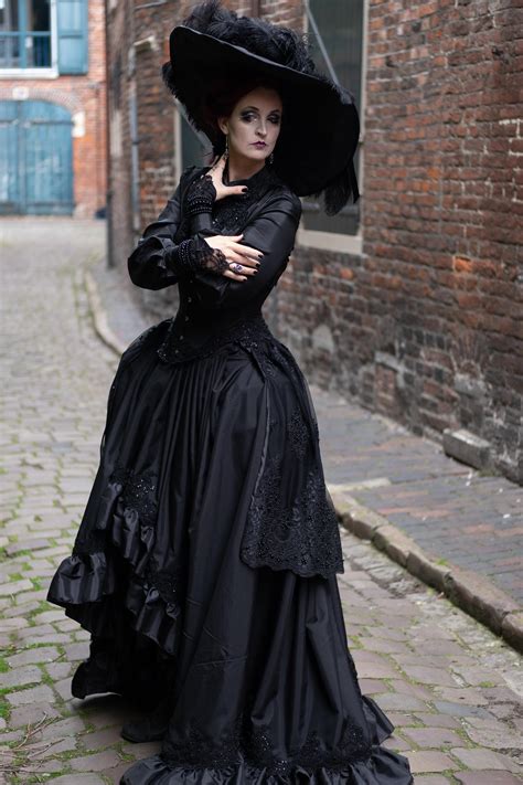 Stock Gothic Lady With A Big Hat Stand Romantic By S T A R Gazer On