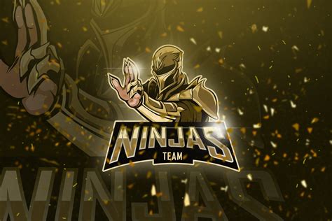 Ninjas Mascot And Esport Logo Branding And Logo Templates ~ Creative Market
