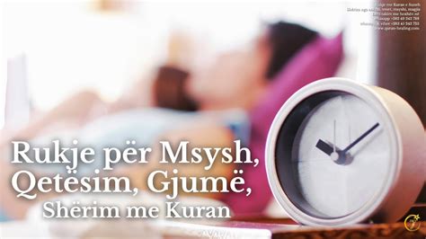 Rukje për Msysh Qetësim Gjumë Shërim me Kuran YouTube