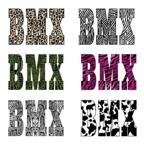 Bmx Animal Print Stickers Universal Coating