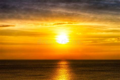 Sunset Over An Ocean Stock Photo Image Of Light Ocean 29052752