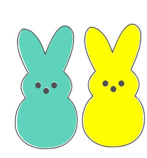 Easter Peeps Digital Download Cricut Silhouette Download | Etsy