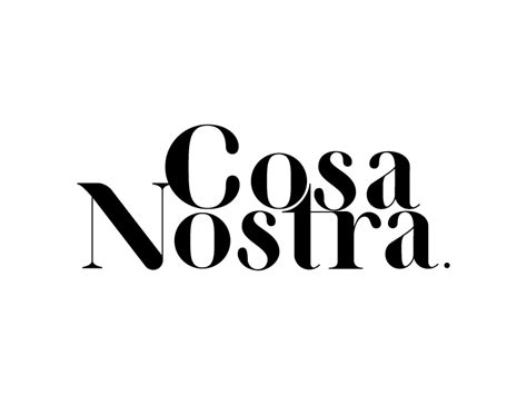 Cosa Nostra By Weirdface Brand On Dribbble