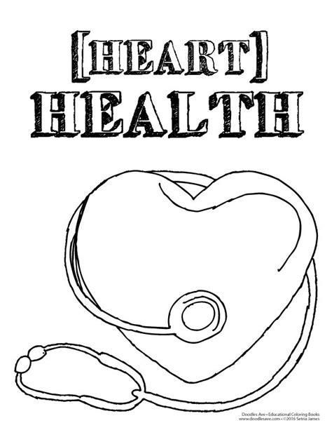 ️healthy Heart Coloring Pages Free Download