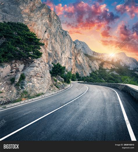 Mountain Road Image And Photo Free Trial Bigstock