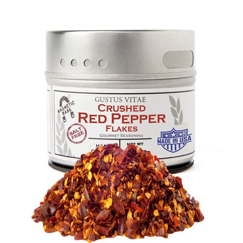 Buy Crushed Red Pepper Flakes Non Gmo Verified Magnetic Tin Small