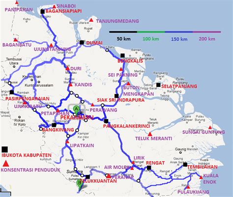 Pekanbaru Provinsi Kepulauan Riau Map