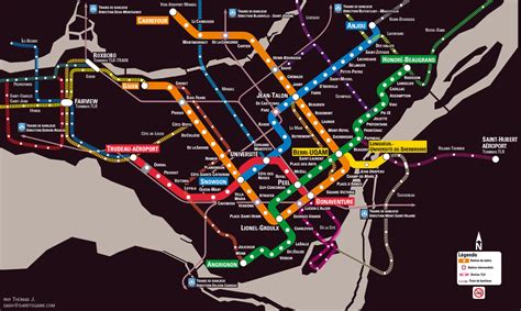 Plan De Metro Montreal Subway Application