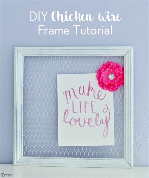 Diy Chicken Wire Frame Tutorial Darice Chicken Wire Frame Diy