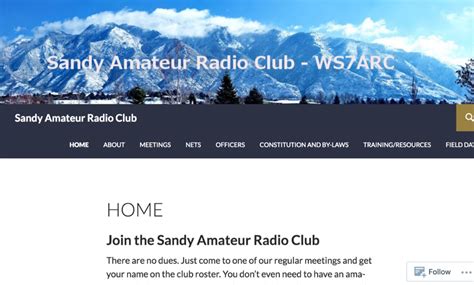 Ws7arc Sandy Amateur Radio Club Resource Detail The