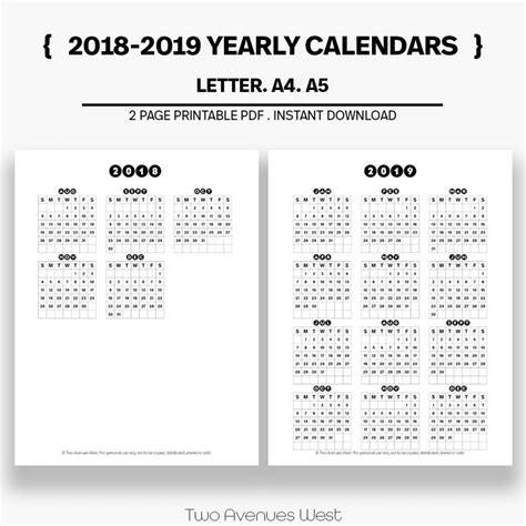 Printable 10 Year Calendar Calendar Template 2023