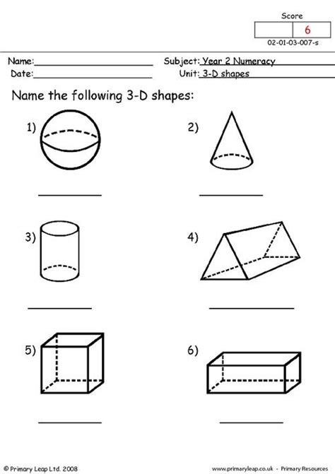 Worksheet For Shapes For Grade 1 Geniuskids Worksheets For Class 1