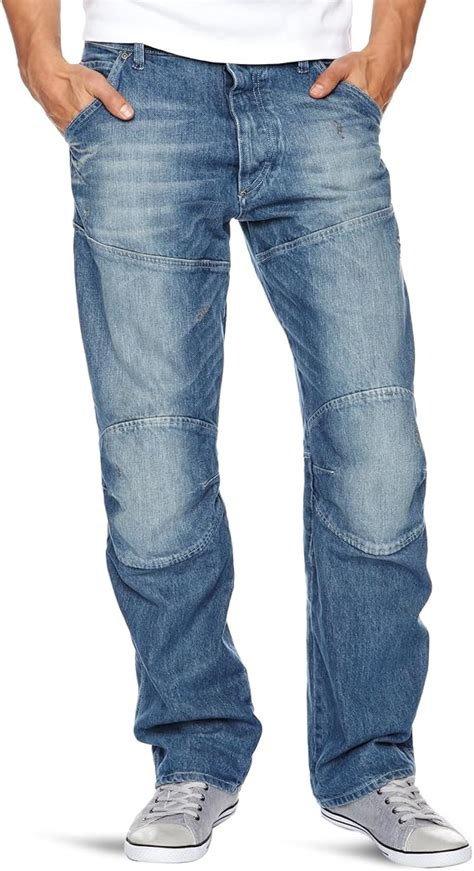 G Star Raw Herren Jeans 5620 Elwood 3d Loose Blau Medium Aged 4174