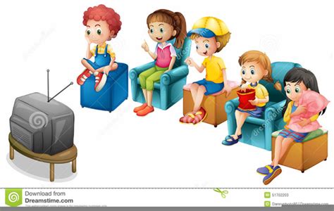 Kid Watching Tv Clipart Free Images At