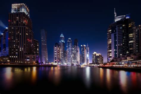 524344 Cityscape Lights Long Exposure Dubai Wallpaper Rare Gallery