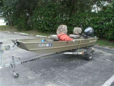 1795 2007 12 Tracker Jon Boat Wcontinenal Trailer For Sale In