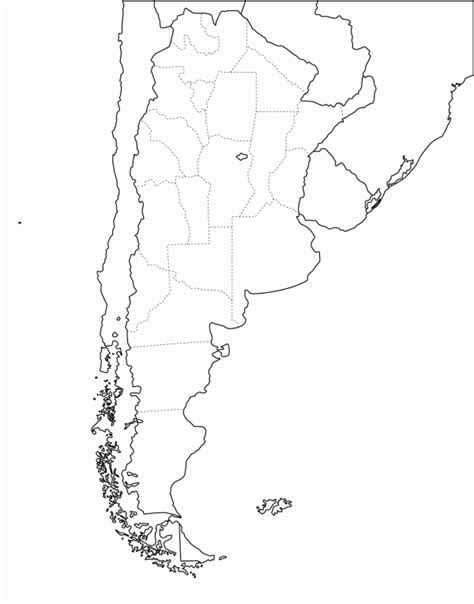 Mapas Con División Política De La República Argentina Para Colorear