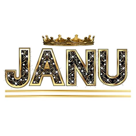 Janu Name Logo By Ashish Goswami Name Logo Names Stylish Name