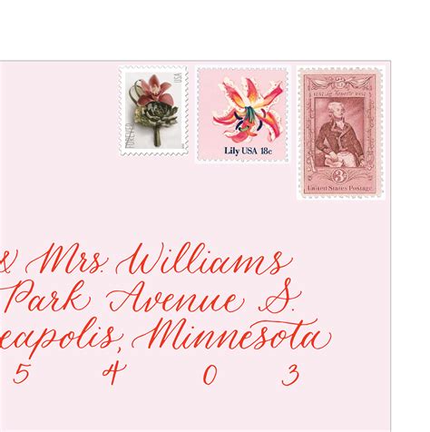 Pink Floral Vintage Postage Collection — Little Postage House