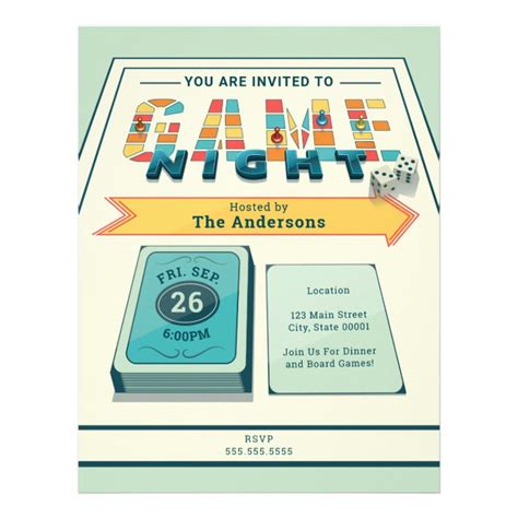 Board Game Night Flyer