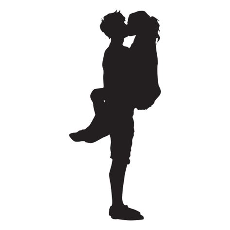 Couple Romantic Kiss Silhouette Png Image Download As Svg Vector Eps