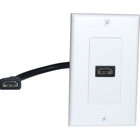 Comprehensive Hdmi Pigtail Wall Plate White Wp Hm1pt Bandh Photo