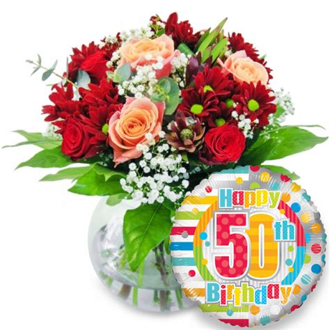 Order Wondrous Blooms 50th Birthday With Handy Flowers The Best