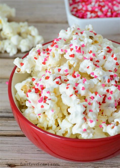Valentine Popcorn Recipe Valentines Day Snack Idea