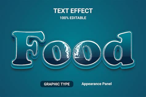 Premium Vector Food Text Effects