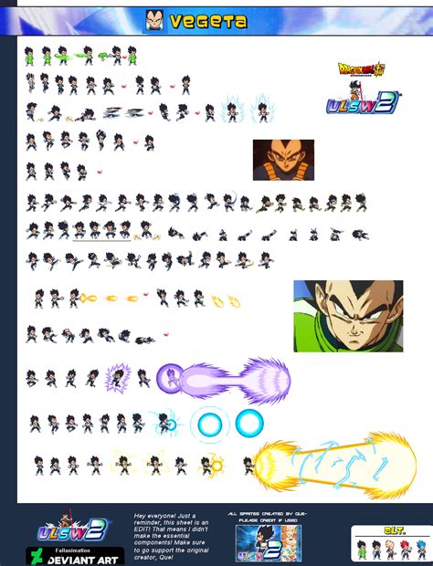 Broly Ssj Ulsw2 Sprite Sheet By Foxyspriter On Deviantart Images And