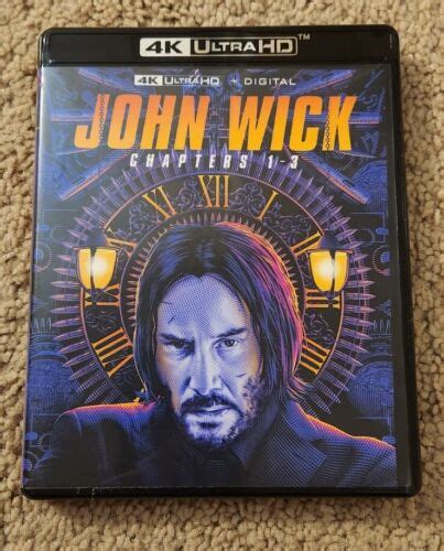 John Wick Chapters Trilogy K Ultra Hd Blu Ray Disc Set No Hot