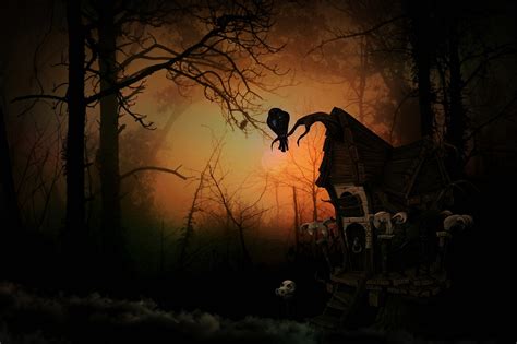 魔女の家 恐ろしい 森林 Pixabayの無料画像
